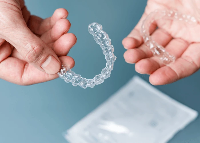 Clear aligners.